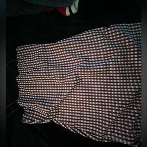 checkered dress size large